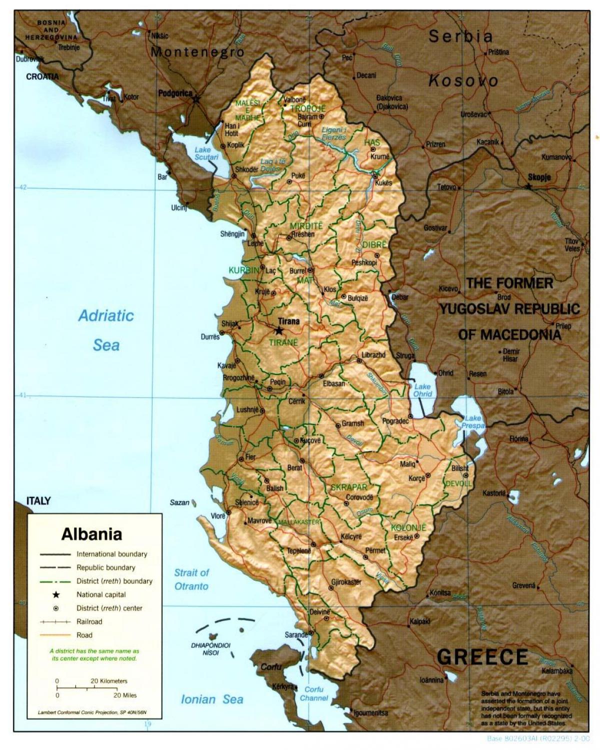 Albansk gamle kort