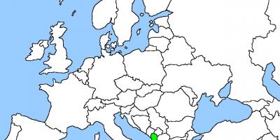 Kort over Albanien kort placering